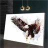 Quadro Decorativo Águia Efeito Especial Símbolo de Foco Poder Disciplina:120x80 cm/BRANCA - 1