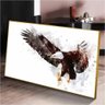 Quadro Decorativo Águia Efeito Especial Símbolo de Foco Poder Disciplina:120x80 cm/BRANCA - 6