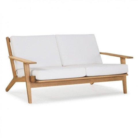 Sofá 3 Lugares em Madeira Maciça Lotus 