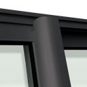 Ver imagem 5 de Porta Correr 2 Folhas Moveis 210 x 120 Elite c/Fecho Autom V.Liso Preto Brimak