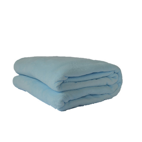 Cobertor Microfibra Plush Azul Bebê - 