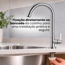 Ver mais imagens de Torneira Cozinha Gourmet Inox Mesa Pia Bancada Longa Alta