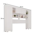 Ver imagem 4 de Guarda-roupa Casal Modulado Odin Premium com Pés 4 Portas Branco - Pnr Móveis