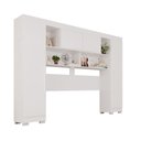 Ver imagem 3 de Guarda-roupa Casal Modulado Odin Premium com Pés 4 Portas Branco - Pnr Móveis