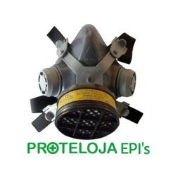 Máscara ALLTEC com 1 filtro Para Pintor - Proteloja EPI`s - Unico - Cinza - 3 Máscara ALLTEC com 1 filtro Para Pintor - Proteloja EPI`s - Unico - Cinza - 3