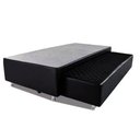 Ver imagem 1 de Cama Box Bicama Auxiliar Solteiro Sintético Espuma 8cm 88x188x40 Preto