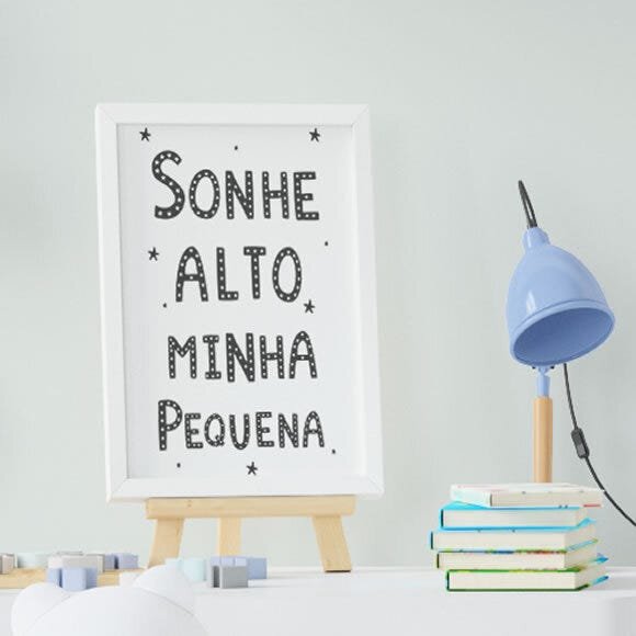 Quadro Infantil Bebê Escandinavo Ursos Sonhe Alto Kit 3 Peças - 3