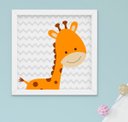 Ver imagem 2 de Quadro Bebê Infantil Menino Menina Safari Kit 4 Peças