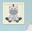 Ver imagem 3 de Quadro Bebê Infantil Menino Menina Safari Kit 4 Peças