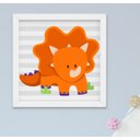 Ver imagem 4 de Quadro Bebê Infantil Menino Dinossauro Sonhe Alto Kit 4 Peças