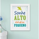 Ver imagem 2 de Quadro Bebê Infantil Menino Dinossauro Sonhe Alto Kit 4 Peças