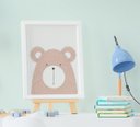 Ver imagem 4 de Quadro Bebê Infantil Escandinavo Raposa Girafa Coelho Urso Elefante Kit 5 Peças