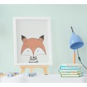 Ver imagem 3 de Quadro Bebê Infantil Escandinavo Raposa Girafa Coelho Urso Elefante Kit 5 Peças