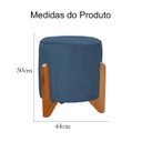 Ver imagem 6 de Kit Poltrona Balanço Melinda e Puff Jade Suede