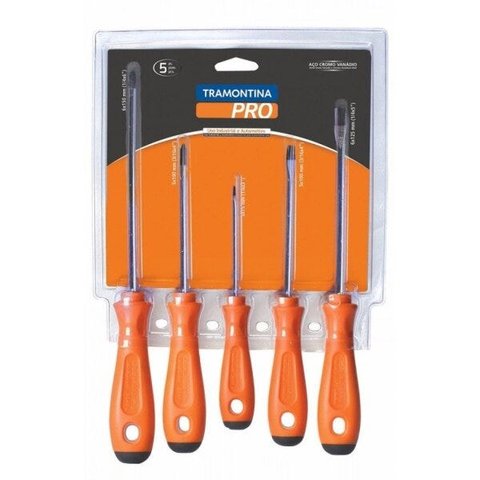Jogo de Chaves de Fenda 5 Peças 44130/505 - Tramontina