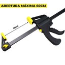 Ver imagem 2 de Grampo Aperto Rápido Tipo Sargento 60cm 24"pol | 04 Um