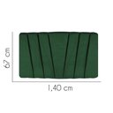 Ver imagem 2 de Painel Cabeceira Estofada Bélgica 140cm Cama Box Casal Veludo Verde- Mabe Magazine