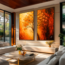 Ver imagem 2 de Quadro Decorativo Árvore da Vida Espatulada Duo