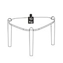 Ver imagem 3 de Mesa de Centro Organica Pes Madeira Hanover 28012 Artesano Hanover