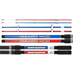 Vara Pesca Praia 3,30 Metros Albatroz Caranha 60 Libras Azul - 5