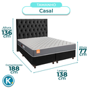 Ver imagem 3 de Conjunto Cama Box Blindado Casal + Colchão D23 Pro Inducol + Cabeceira