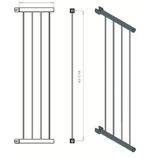 Grade de Porta Portão Retrátil Pet Cães Criança 79 a 84 Cm: - 4