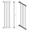 Ver imagem 3 de Grade de Porta Portão Retrátil Pet Cães Criança 79 a 84 Cm: