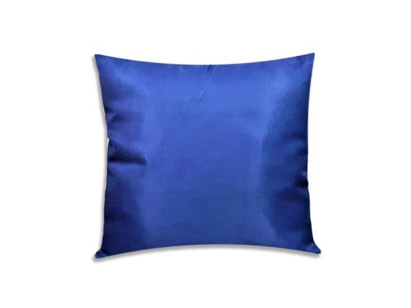 Kit Com 4 Capas de Almofadas Decorativas Flores Azul 40x40 Centímetros - 4