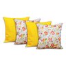 Kit Capas de Almofadas Decorativas 40x40 Centímetros Amarelo Casa e Decoração - 1