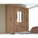 Ver imagem 1 de Guarda Roupa Casal 8 Portas e 4 gavetas c/ Espelho Nápoles Atacama - Santos Andirá