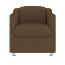 Ver imagem 1 de Poltrona Tilla Sala de Espera em Suede Balaqui Decor Marrom