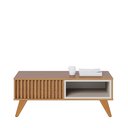 Ver imagem 4 de Rack Bancada Otawa Off White Freijó com Mesa de Centro Jeri Freijó Off White - Colibri