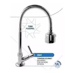 Torneira Gourmet para Pia Cozinha Mesa / Bancada 6180 G Luxo - 2
