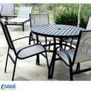Ver imagem 5 de Mesa Outdoor Romana 100cm de Diâmetro com ou sem Furo Central e Estrutura Alumínio em Várias Cores -
