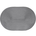 Ver imagem 1 de Kit 2 Americano Requinte Liso para Mesa Oval 30x45cm Chumbo