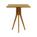 Ver imagem 3 de Mesa Bistrô Sevilha Madeira Maciça e Tampo Quadrado - Amêndoa - Tampo 80x80 Laminado Cinamomo
