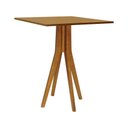 Ver imagem 1 de Mesa Bistrô Sevilha Madeira Maciça e Tampo Quadrado - Amêndoa - Tampo 80x80 Laminado Cinamomo