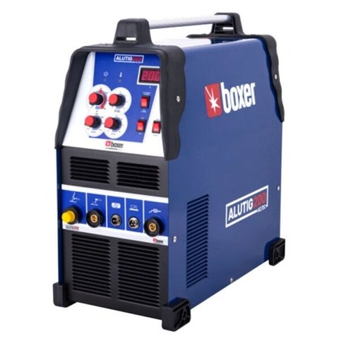 Máquina de Solda para Soldar Alumínio Bivolt ALUTIG 200 ACDC com Pedal e Tocha - BOXER-3005010