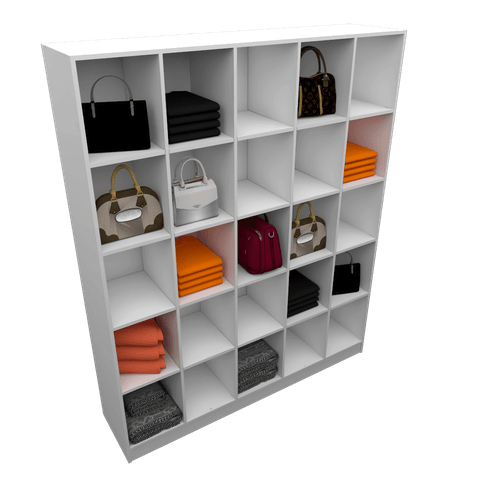 ARMÁRIO COLMEIA COMÉRCIO 5X5 M104.2021.B (CLOSET, LOJA) MUNDI MOVEIS