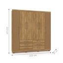 Ver imagem 2 de Guarda Roupa Starex Nature Brisa