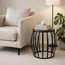 Ver imagem 1 de Banco Seat Garden Madeira e Metal Preto Medida 49x35cm