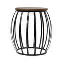 Ver imagem 3 de Banco Seat Garden Madeira e Metal Preto Medida 49x35cm