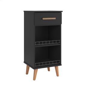 Balcão Fruteira Multiuso para Copa Cozinha Fenix:preto