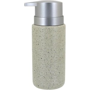 Clássico Porta Sabonete Liquido 16x8x6cm 260ml Cerâmica Bege