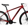 Bicicleta Mtb Aro 29 Kog 21 Velocidades com Freios a Disco Cor:vermelho+preto;tamanho:19 - 2