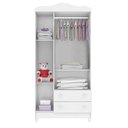 Ver imagem 6 de Quarto de Bebê Ariel 3 Portas com Berço Americano Multifuncional Cleo Branco com Colchão Ortobom - C