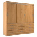 Ver imagem 1 de Guarda Roupa Isabela 3 Portas 9 Gavetas Evidência Móveis