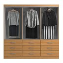 Ver imagem 3 de Guarda Roupa Isabela 3 Portas 9 Gavetas Evidência Móveis