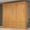 Ver imagem 2 de Guarda Roupa Isabela 3 Portas 9 Gavetas Evidência Móveis