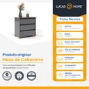 Ver imagem 2 de Mini Cômoda/mesa de Cabeceira 3 Gavetas Ej Móveis